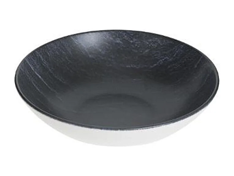Lot de 6 Assiettes Creuses "Cadence" 20cm Noir