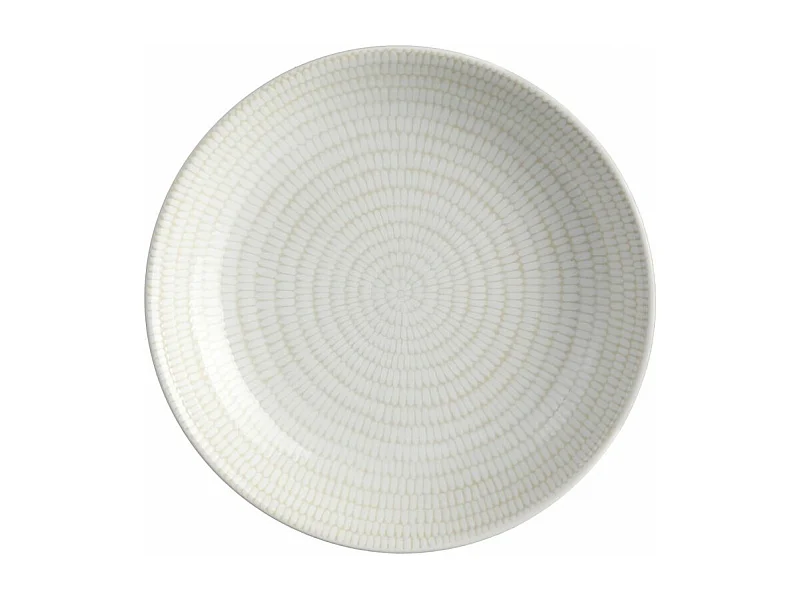 Lot de 6 Assiettes Creuses "Rice" 20cm Blanc