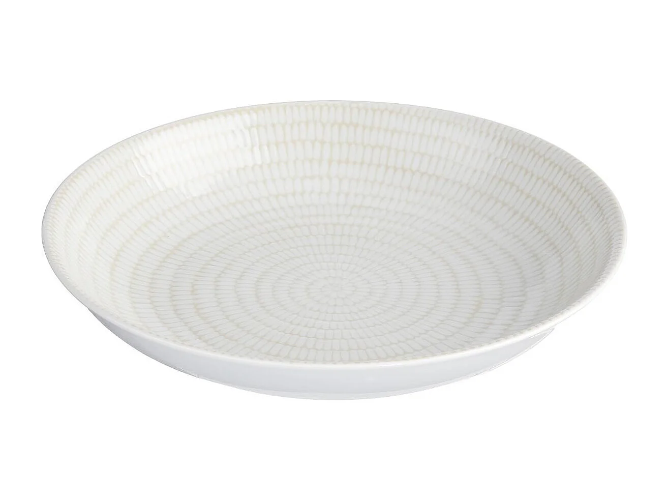 Lot de 6 Assiettes Creuses "Rice" 20cm Blanc