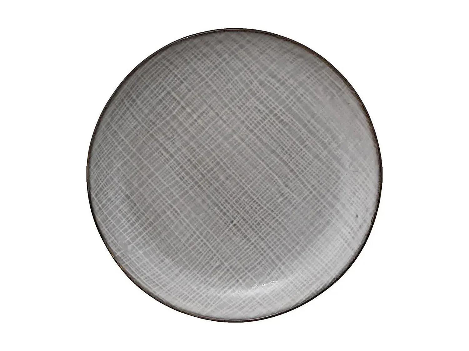 Lot de 6 Assiettes à Dessert "Sarah" 20cm Gris