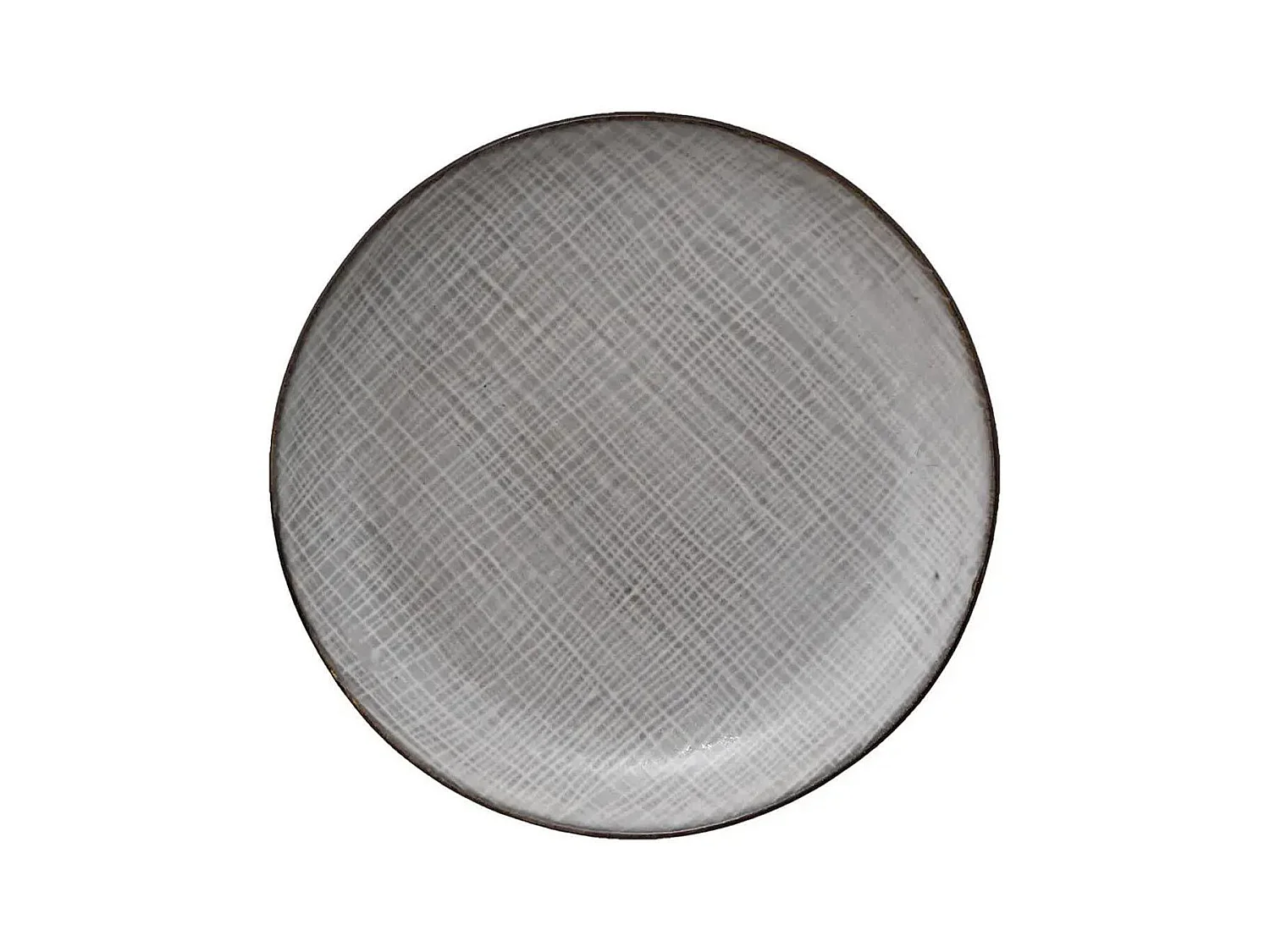 Lot de 6 Assiettes à Dessert "Sarah" 20cm Gris