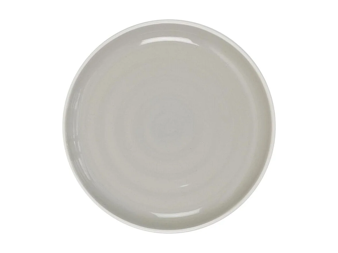 Lot de 6 Assiettes à Dessert "Bicolore Mania" 20cm Gris