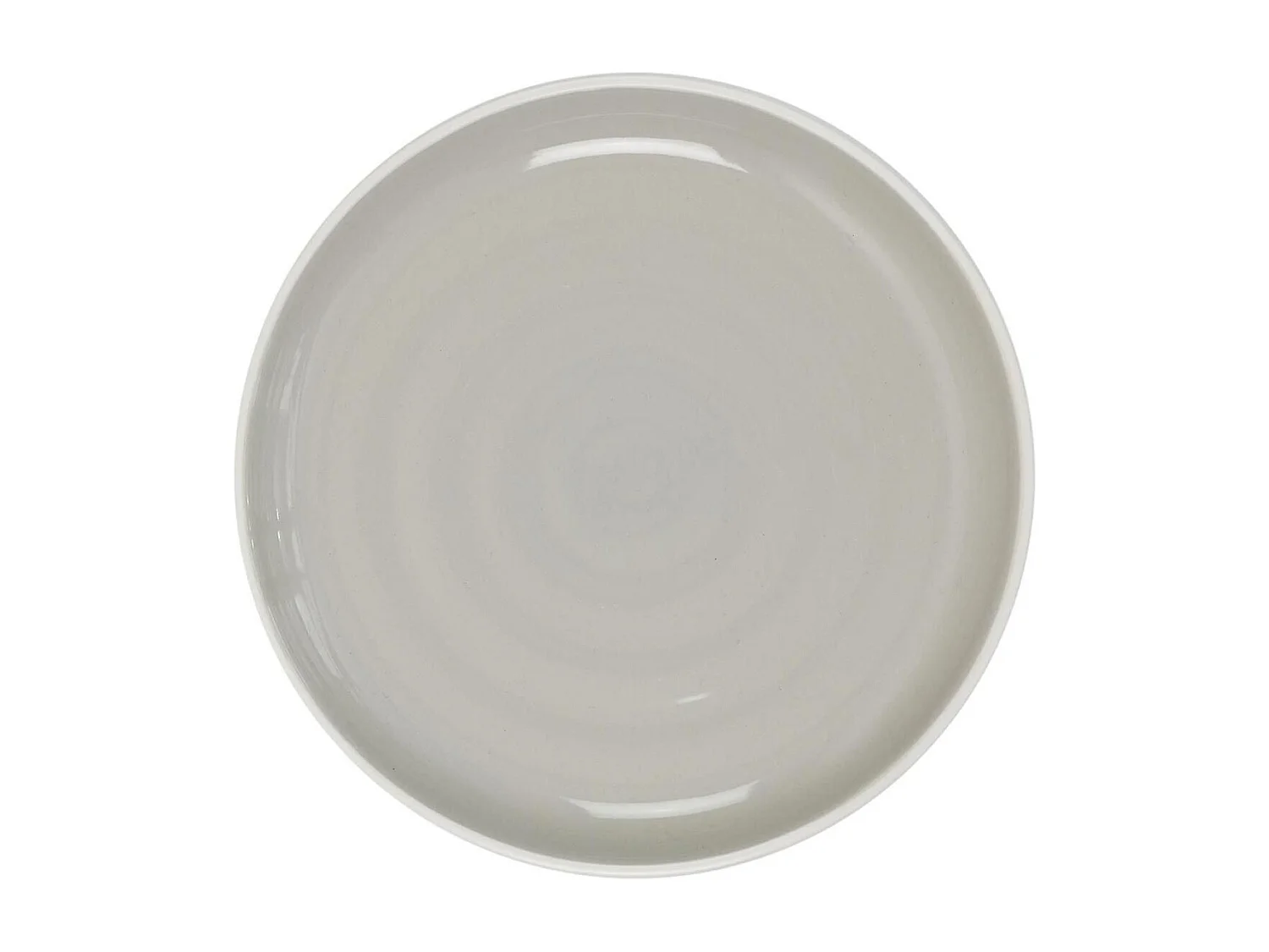 Lot de 6 Assiettes à Dessert "Bicolore Mania" 20cm Gris