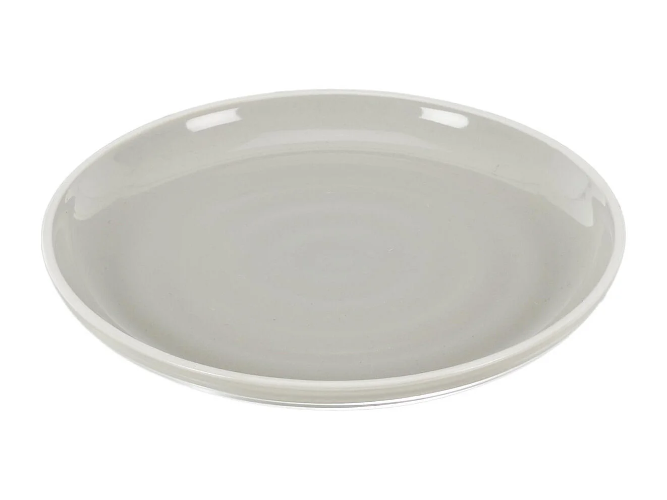 Lot de 6 Assiettes à Dessert "Bicolore Mania" 20cm Gris