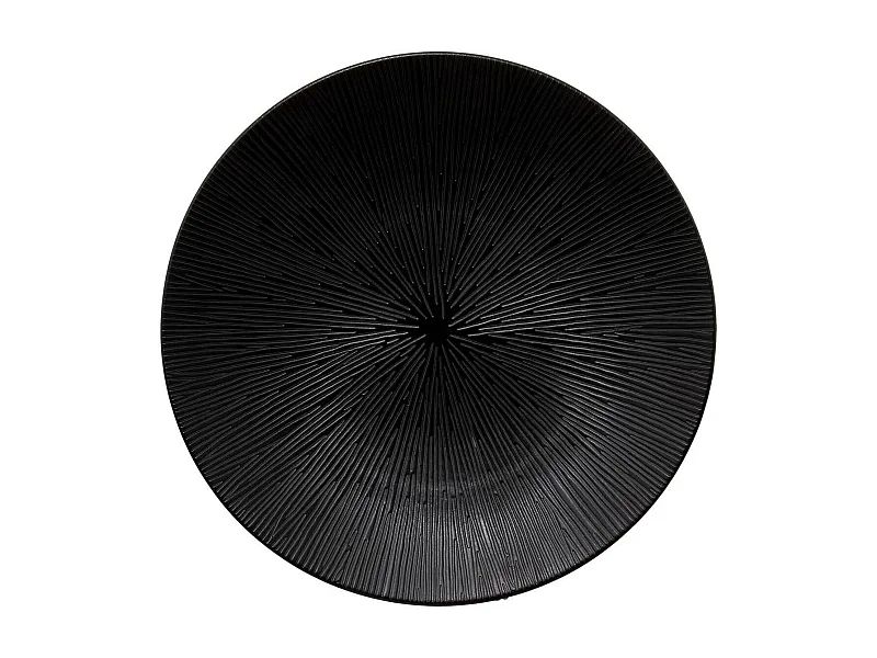 Lot de 6 Assiettes Plates "Atelier" 27cm Noir