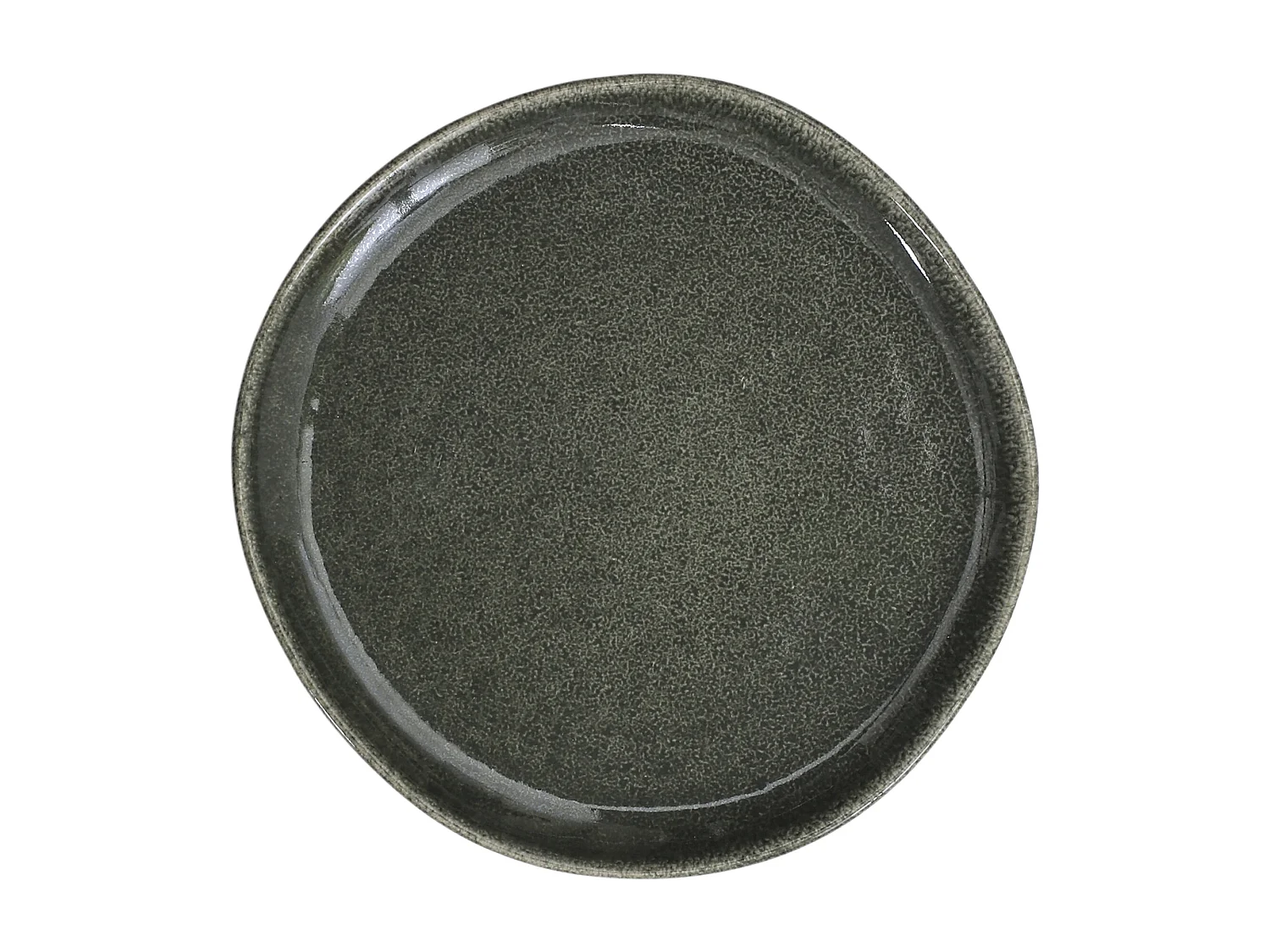 Assiette Black Forest Verte D21cm Noir, Vert