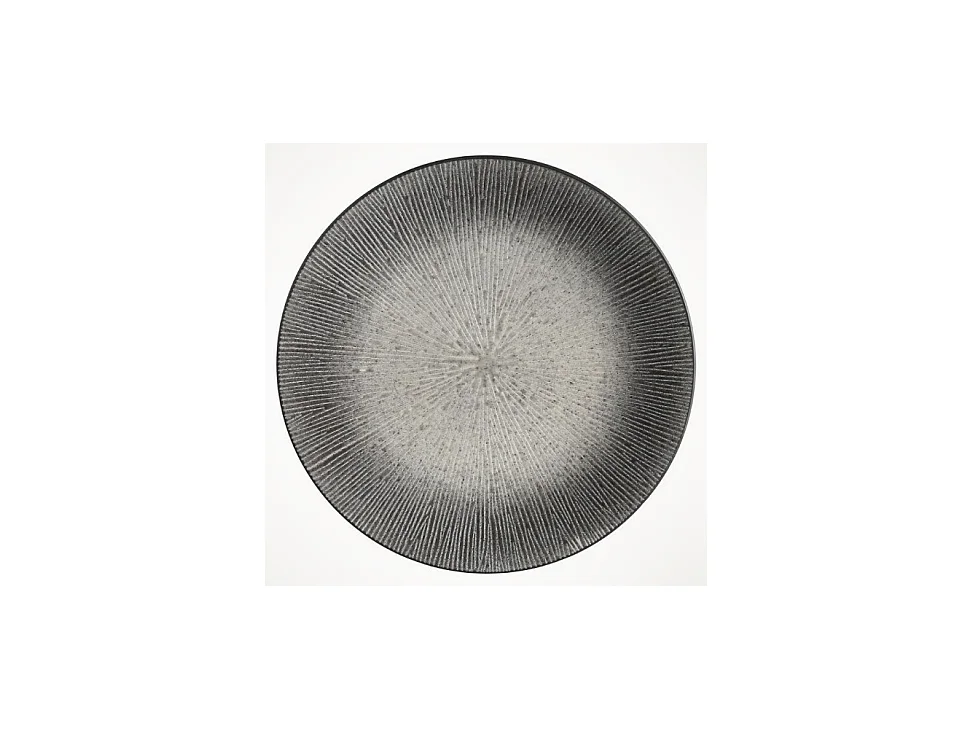Lot de 6 Assiettes Plates "Atelier" 27cm Gris