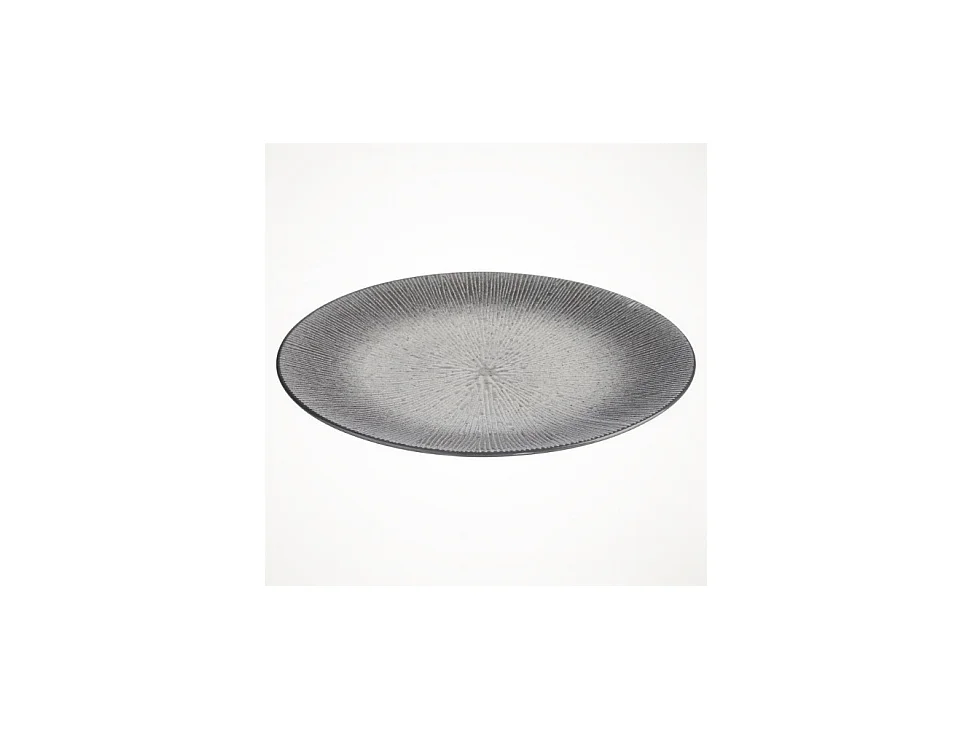 Lot de 6 Assiettes Plates "Atelier" 27cm Gris