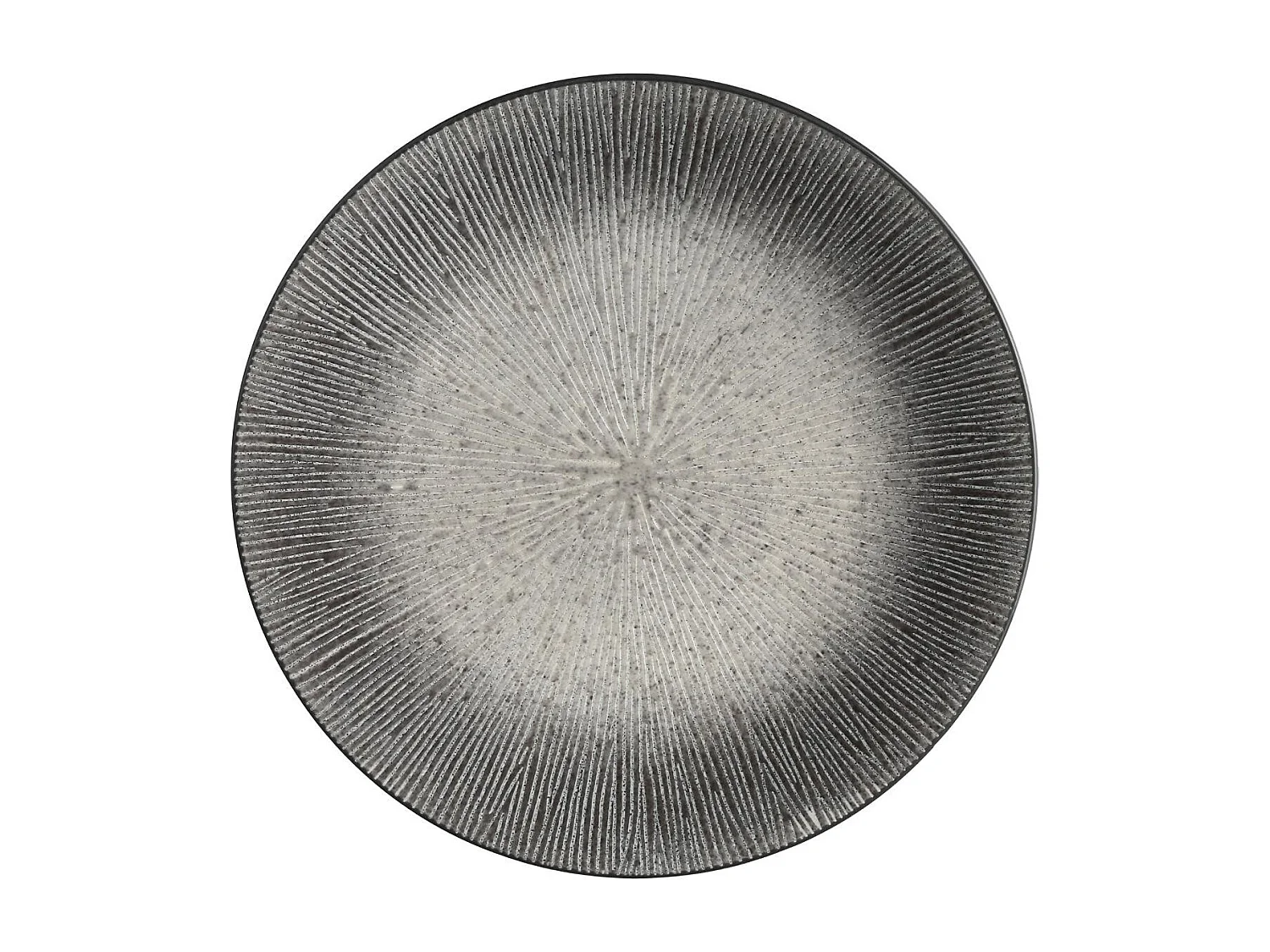 Lot de 6 Assiettes Plates "Atelier" 27cm Gris