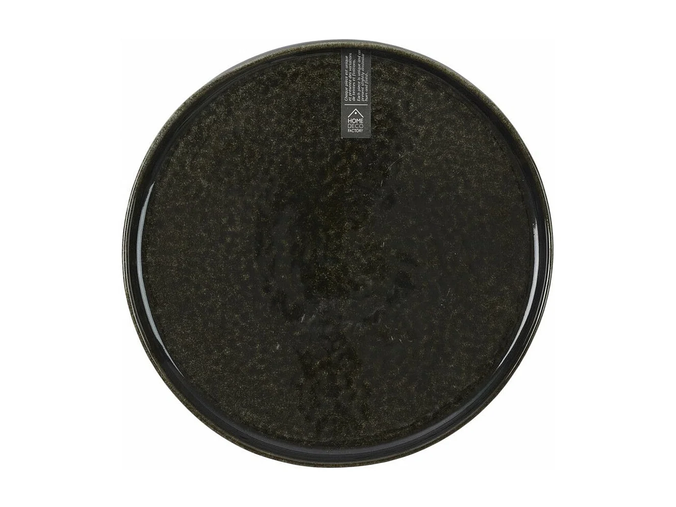 Lot de 6 Assiettes à Dessert "Gancia" 20cm Noir