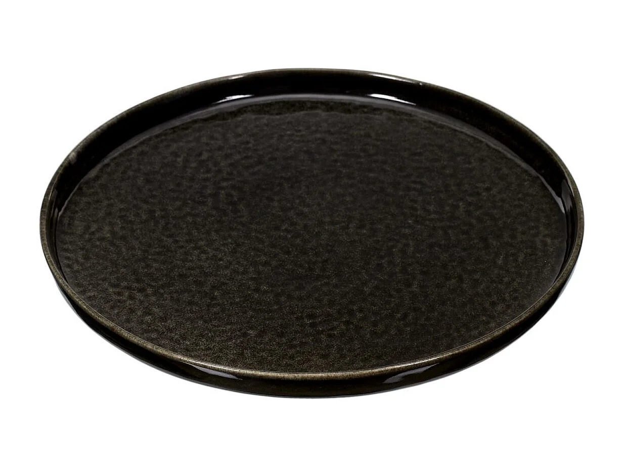 Lot de 6 Assiettes à Dessert "Gancia" 20cm Noir