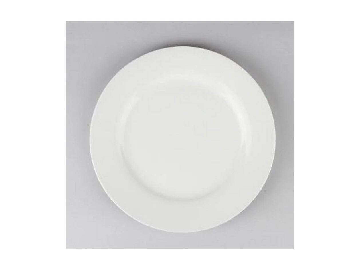 Lot de 6 Assiettes à Dessert "Ronde" 20cm Blanc