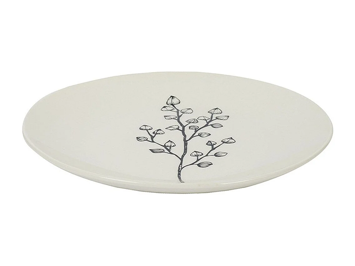 Lot de 6 Assiettes à Dessert "Cottage" 20cm Gris