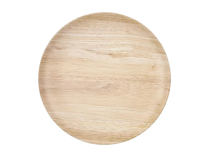 Lot de 6 Assiettes à Dessert "Effet Bambou" 20cm Naturel