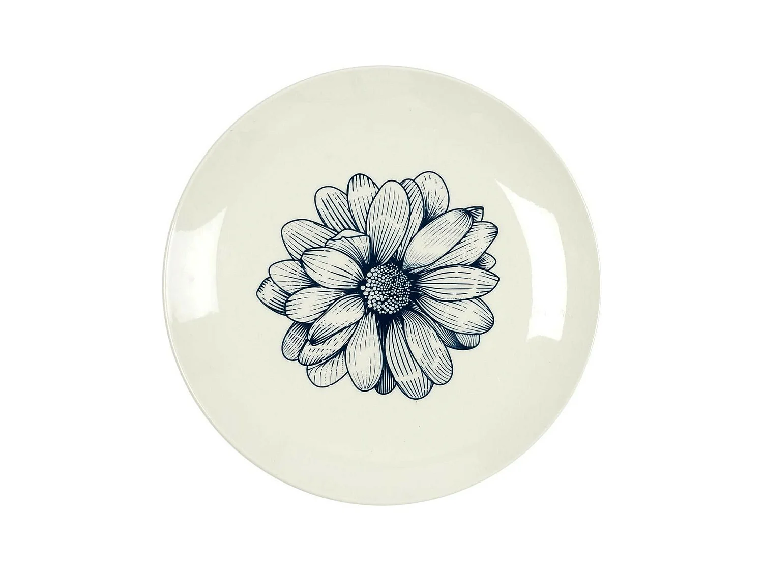 Lot de 6 Assiettes à Dessert "Cottage" 20cm Bleu