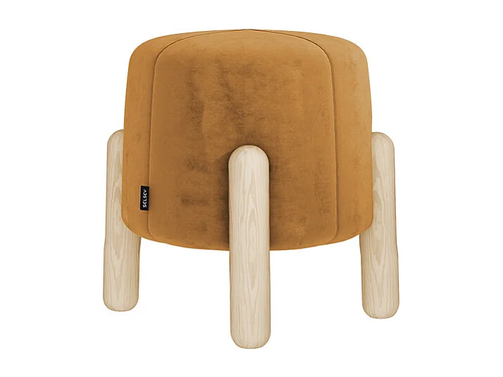 Taburete de madera - mostaza - LEVINE