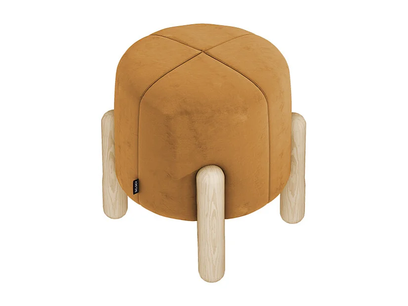 Taburete de madera - mostaza - LEVINE