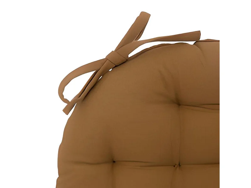 Lot de 4 coussin de chaise rond, galette de siège, coussin d'assise intérieur/extérieur