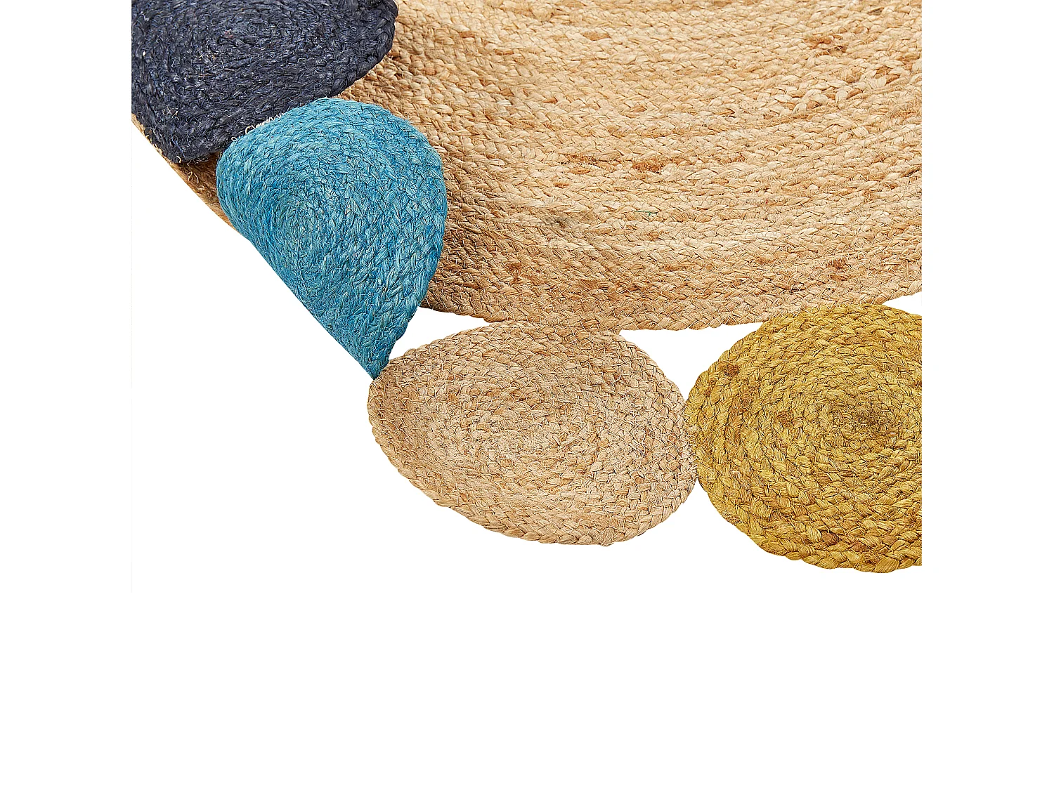 Vloerkleed VOSTAN ø 140 cm Jute Multicolor