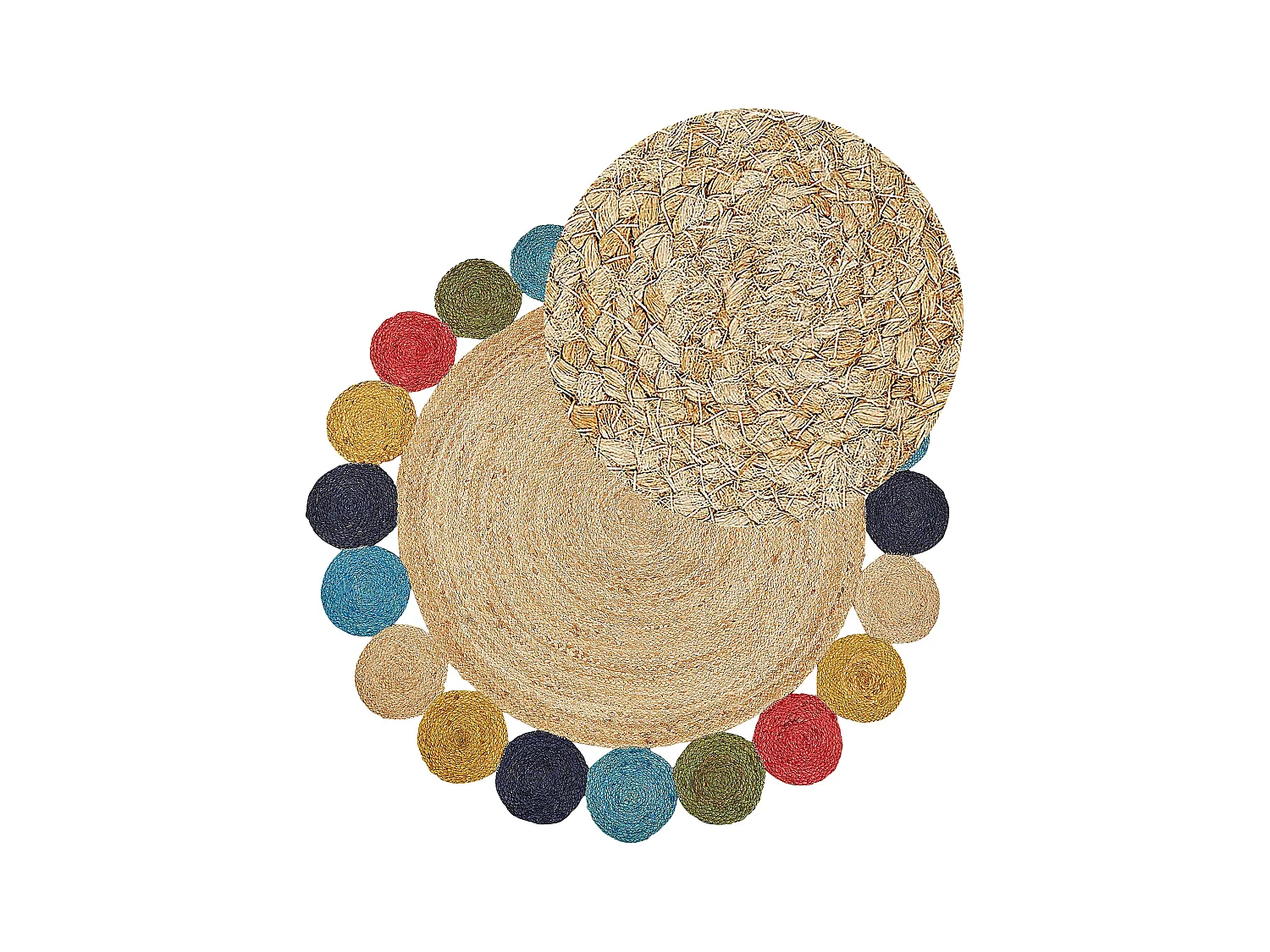 Tapis VOSTAN Multicolore ø 140 cm Jute