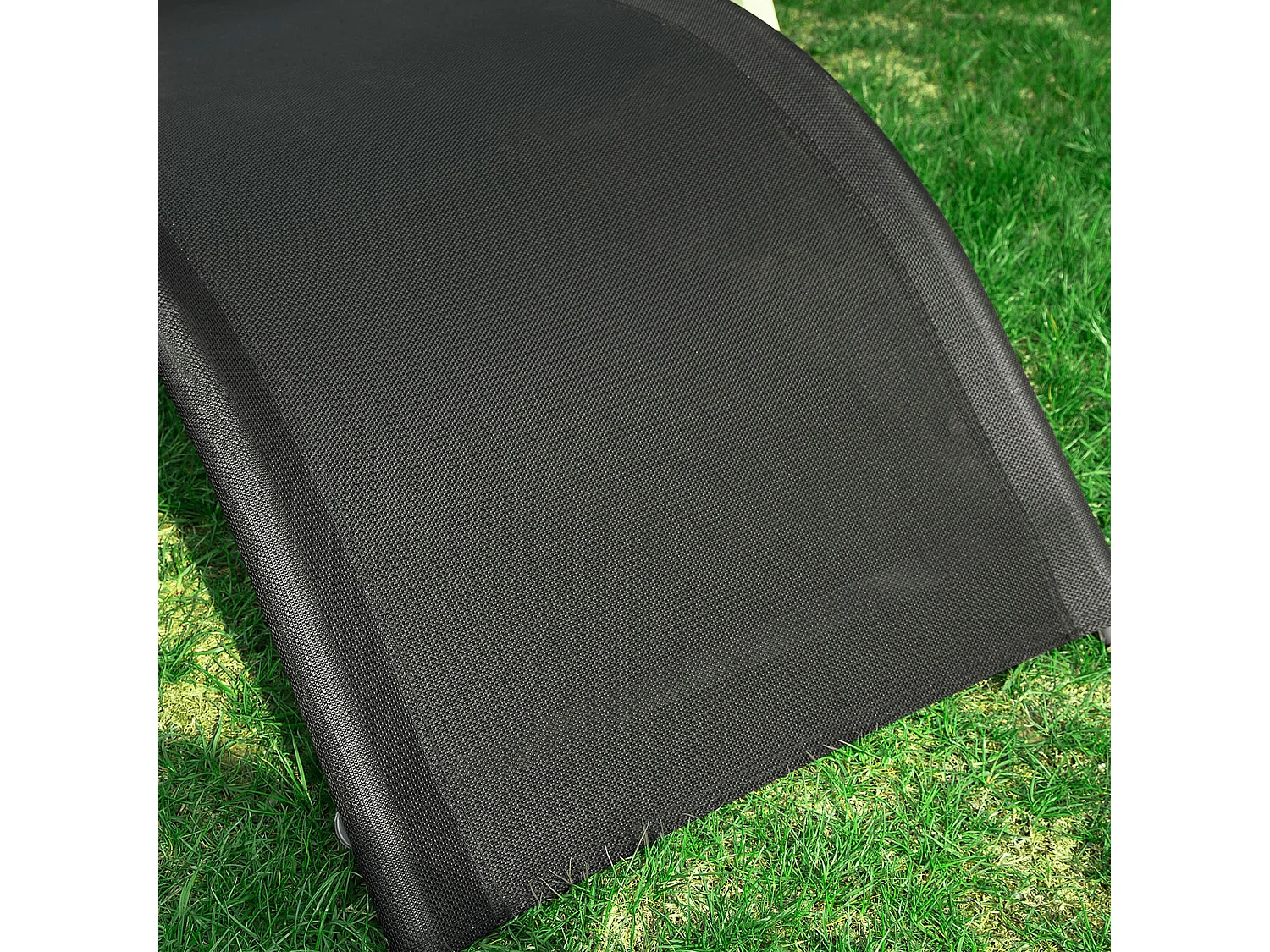 Transat de Jardin Chaise Longue Bain de Soleil - Noir OGS38-SCH SoBuy