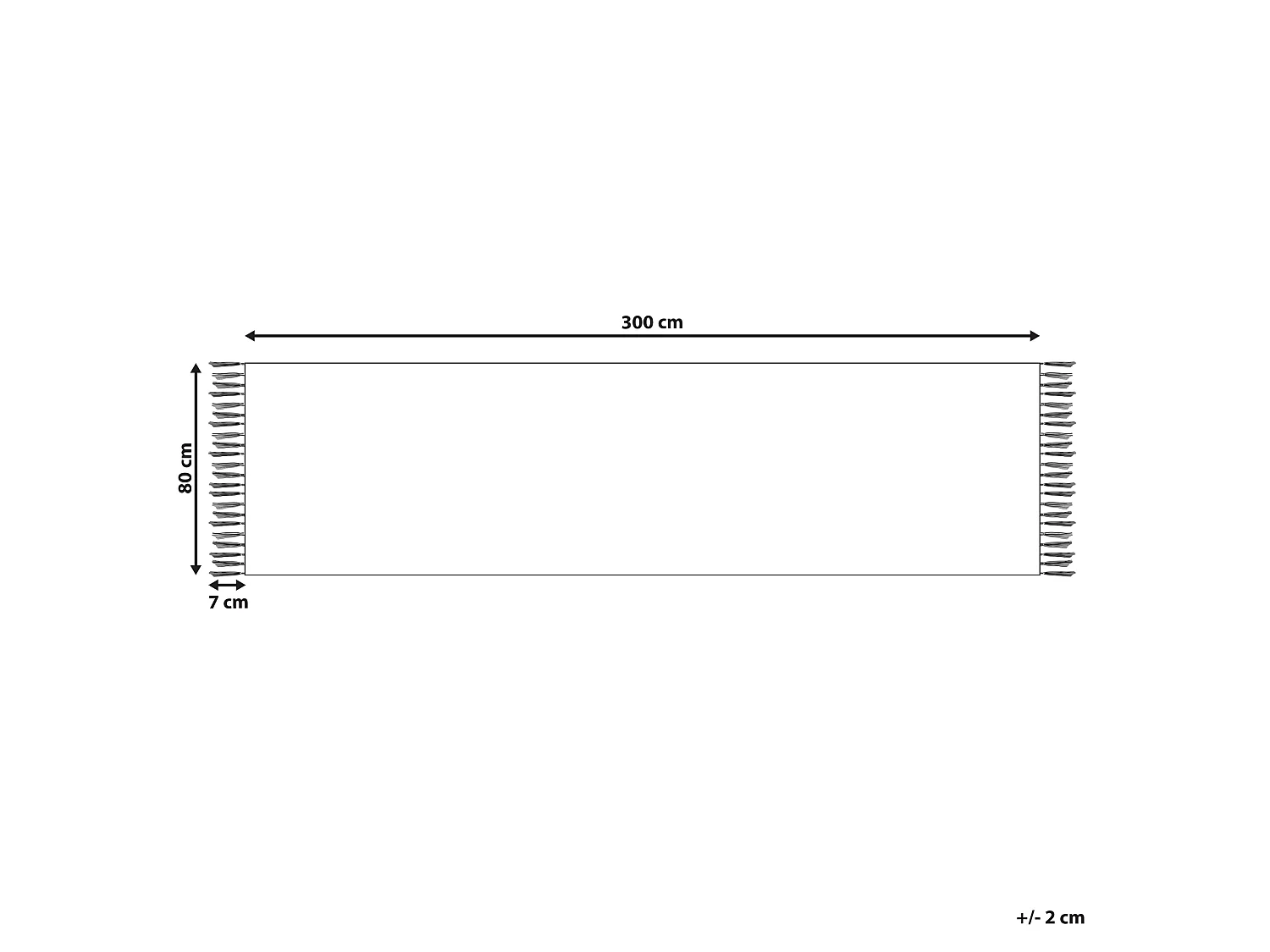 Dywan bawełniany kilim 80 x 300 cm wielokolorowy GARNI