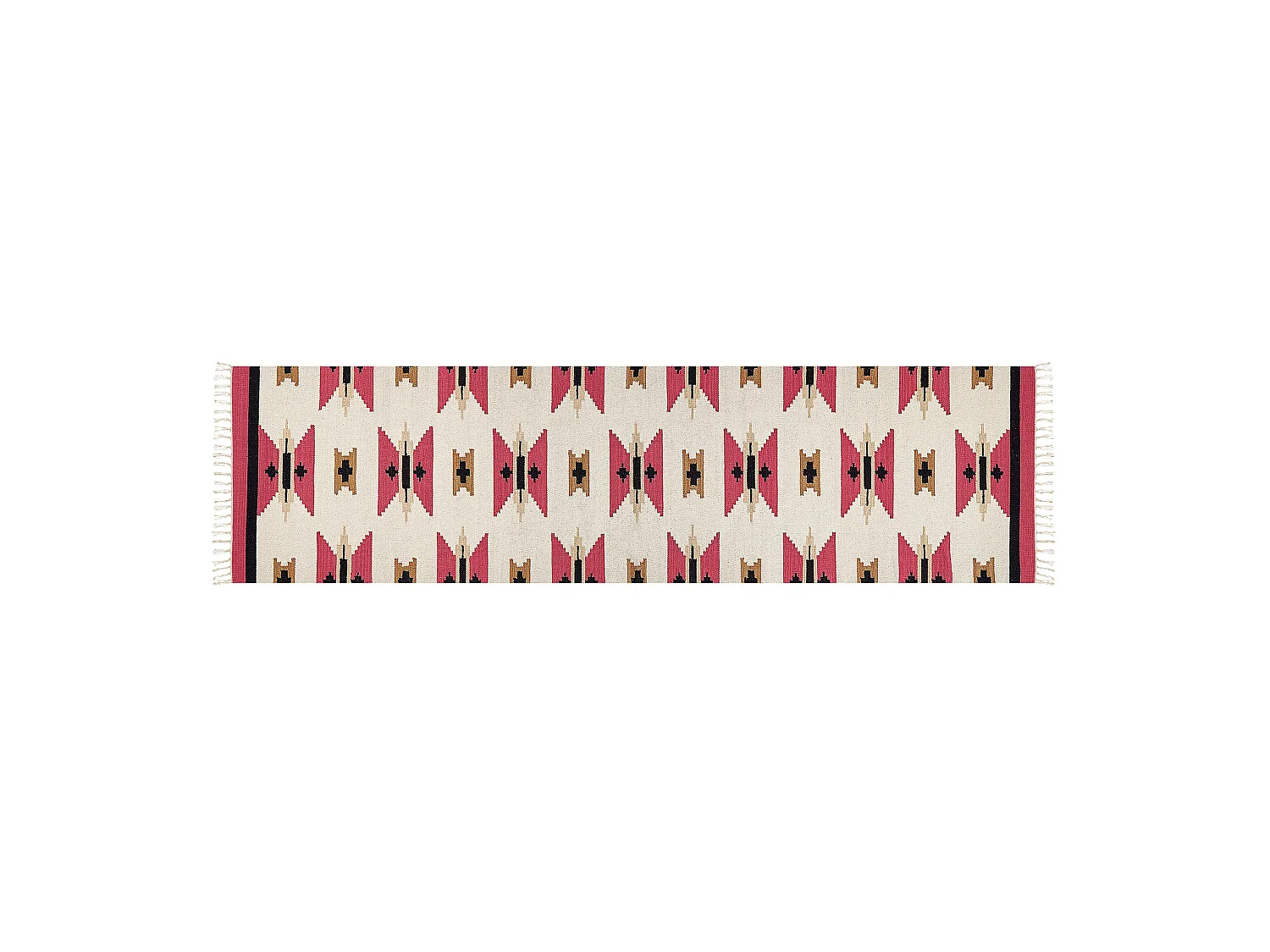 Tapis GARNI Multicolore 80 x 300 cm Coton Kilim