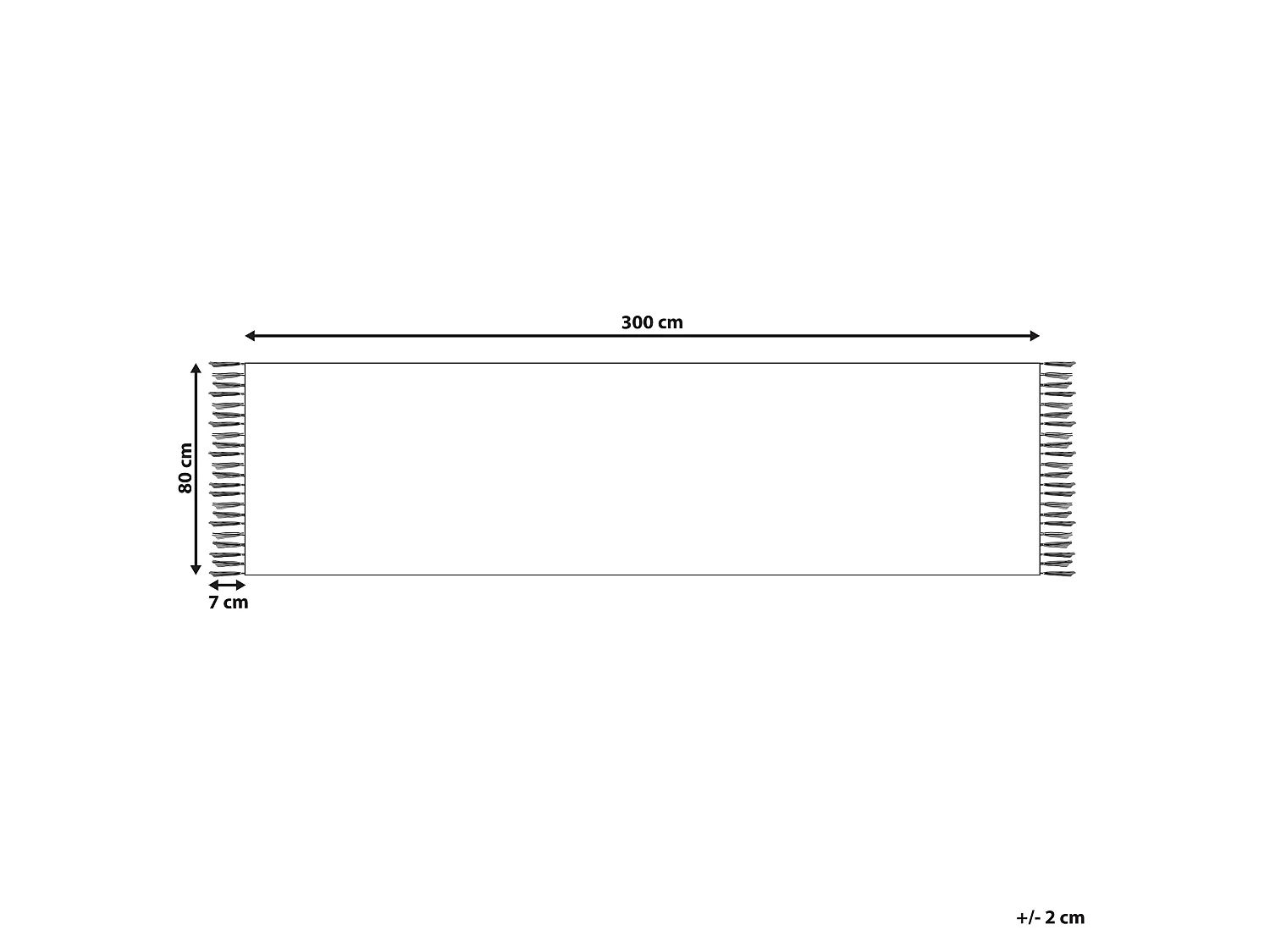 Tappeto Kilim cotone multicolore 80 x 300 cm GARNI