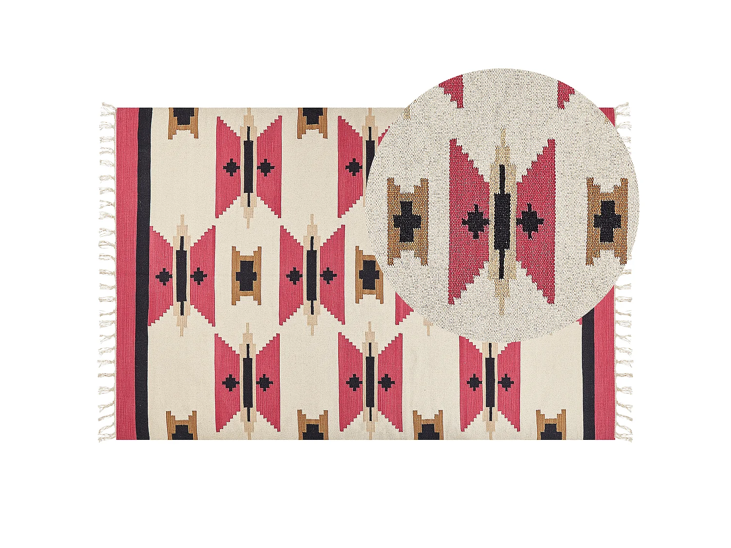 Tapis GARNI Multicolore 200 x 300 cm Coton Kilim