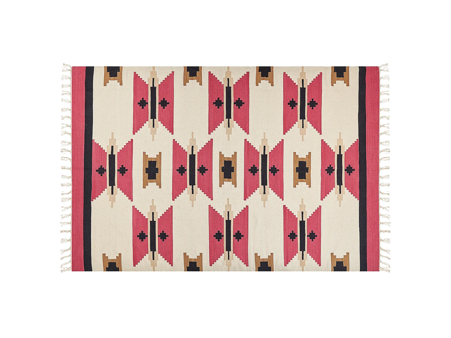 Dywan bawełniany kilim 200 x 300 cm wielokolorowy GARNI