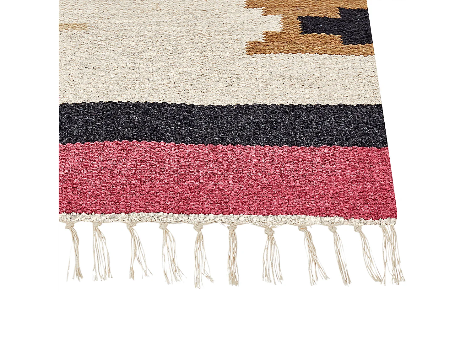 Tapis kilim en coton 160 x 230 cm multicolore GARNI