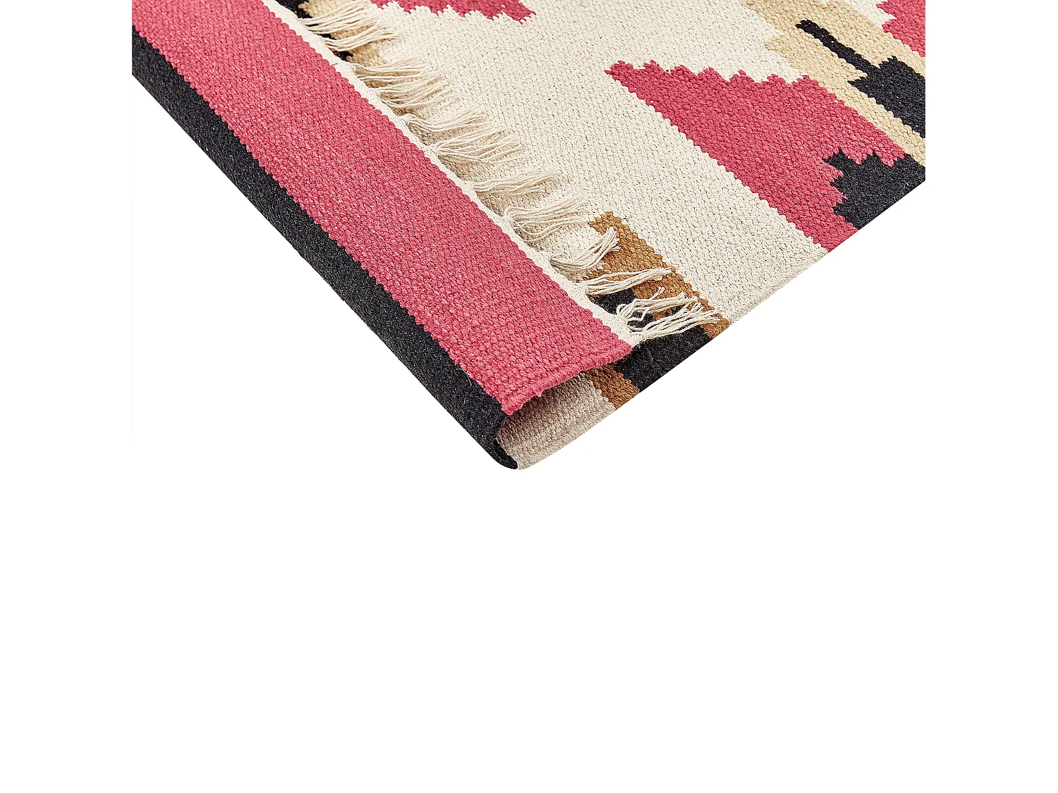 Tapis kilim en coton 160 x 230 cm multicolore GARNI