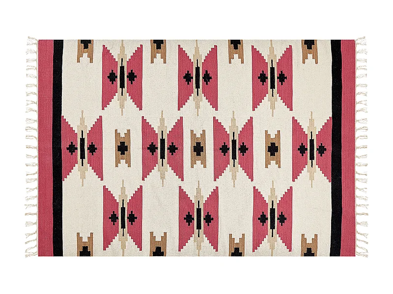 Tapete Kilim em algodão multicolor 160 x 230 cm GARNI