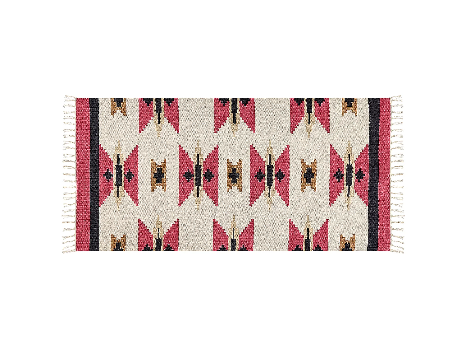 Dywan bawełniany kilim 80 x 150 cm wielokolorowy GARNI