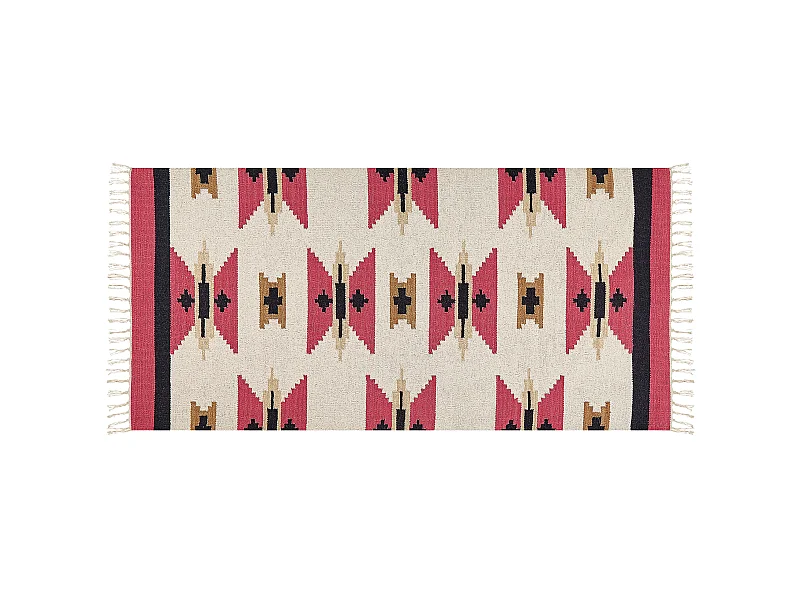 Tappeto Kilim cotone multicolore 80 x 150 cm GARNI