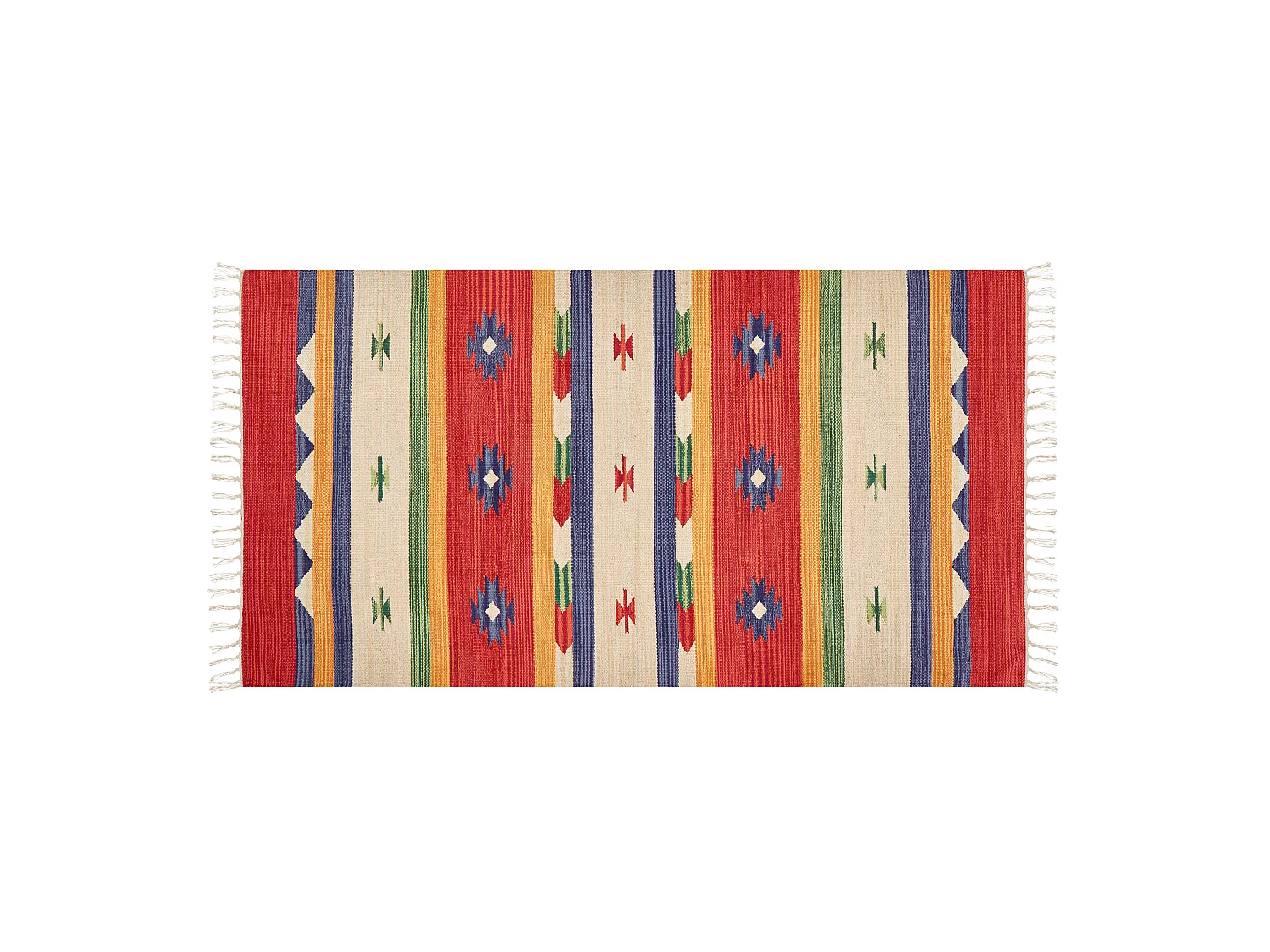 Tapis ALAPARS Multicolore 80 x 150 cm Coton Kilim