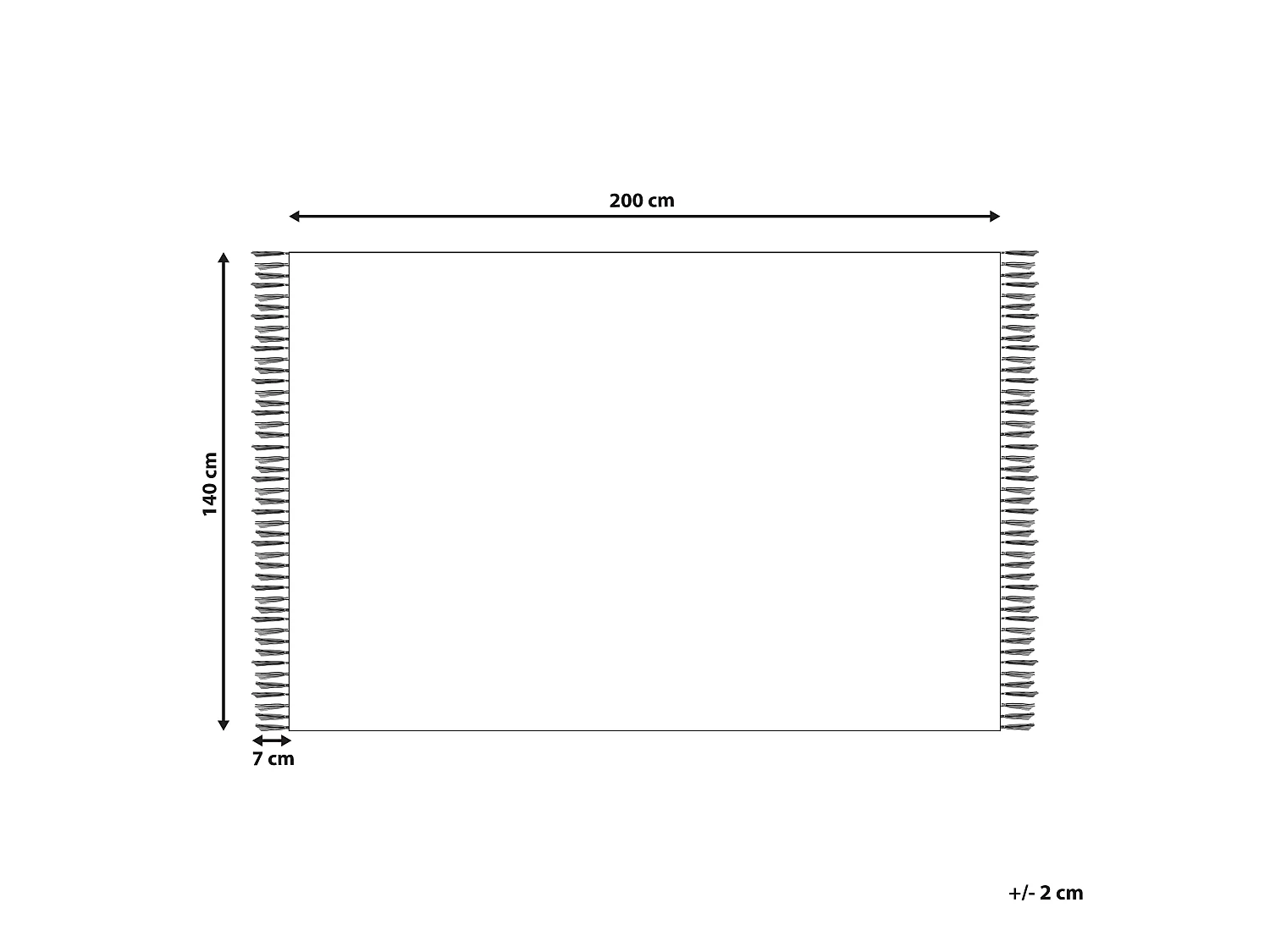 Vloerkleed kelim meerkleurig 140 x 200 cm PARAKAR