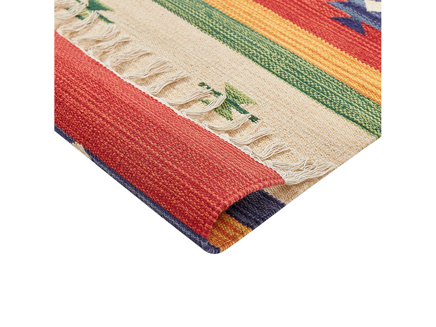 Tapis ALAPARS Multicolore 80 x 300 cm Coton Kilim