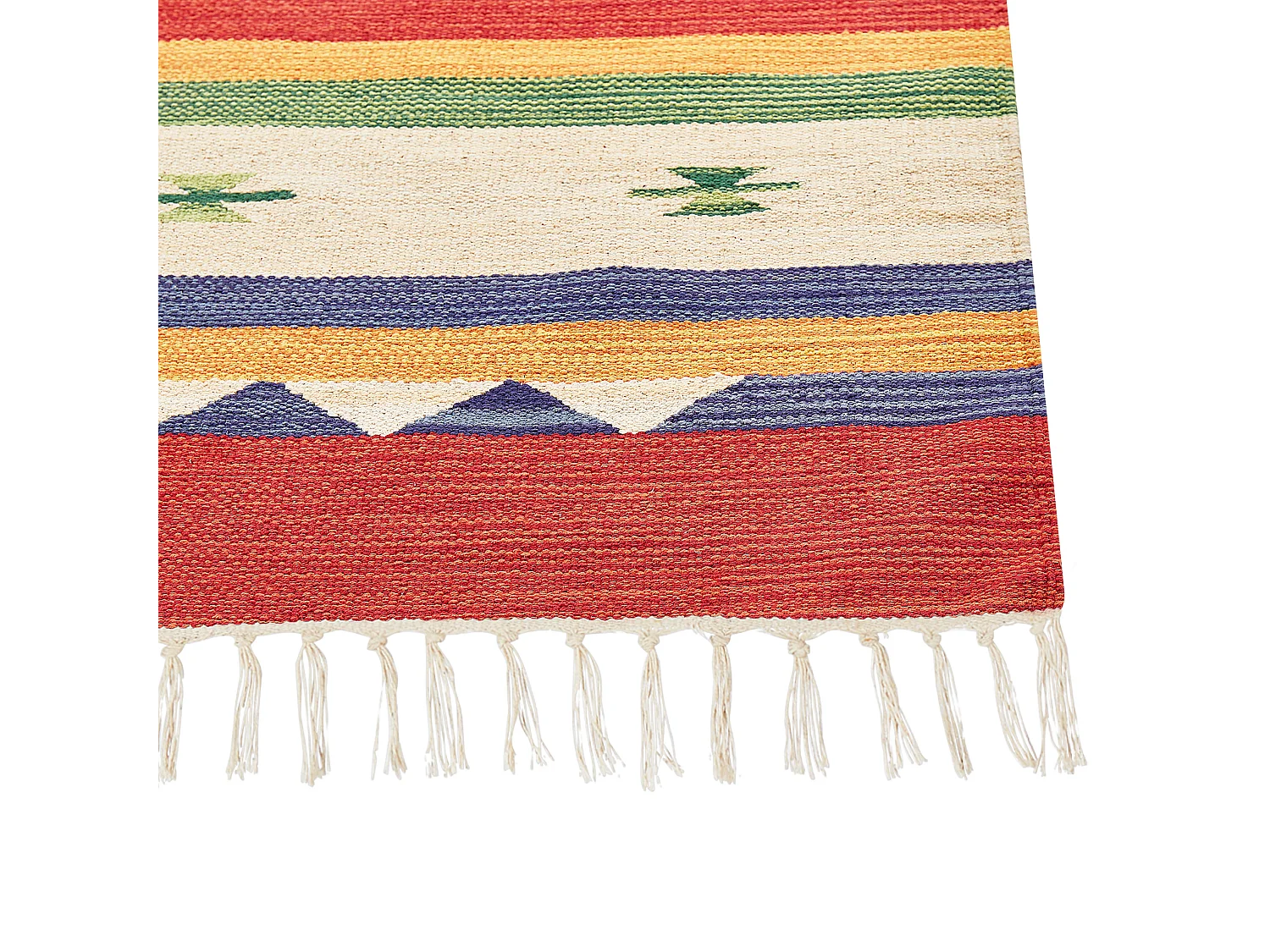 Tapis ALAPARS Multicolore 80 x 300 cm Coton Kilim