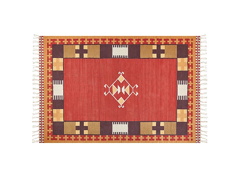 Tappeto kilim cotone multicolore 200 x 300 cm PARAKAR
