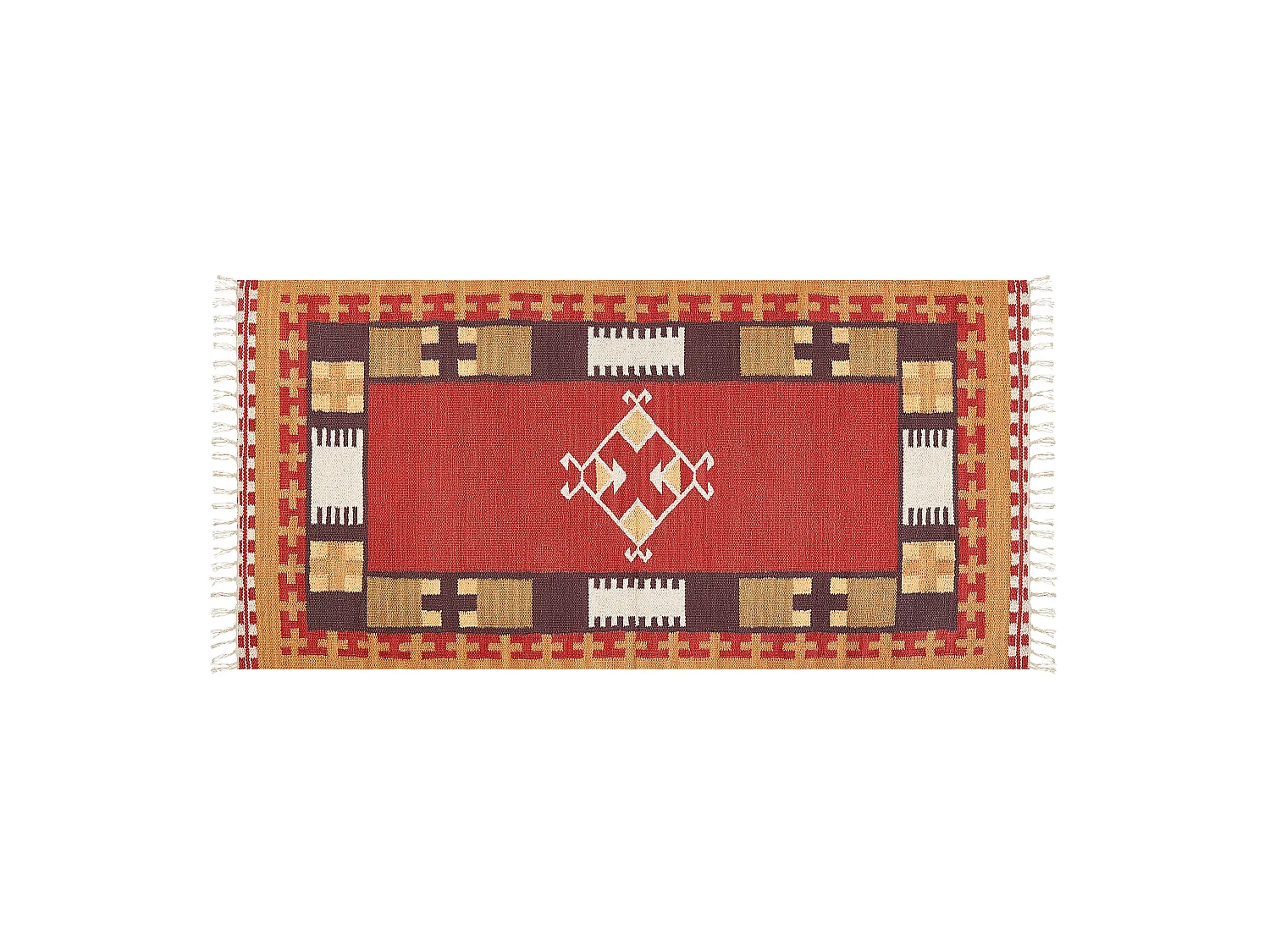 Tapis PARAKAR Multicolore 80 x 150 cm Coton Kilim