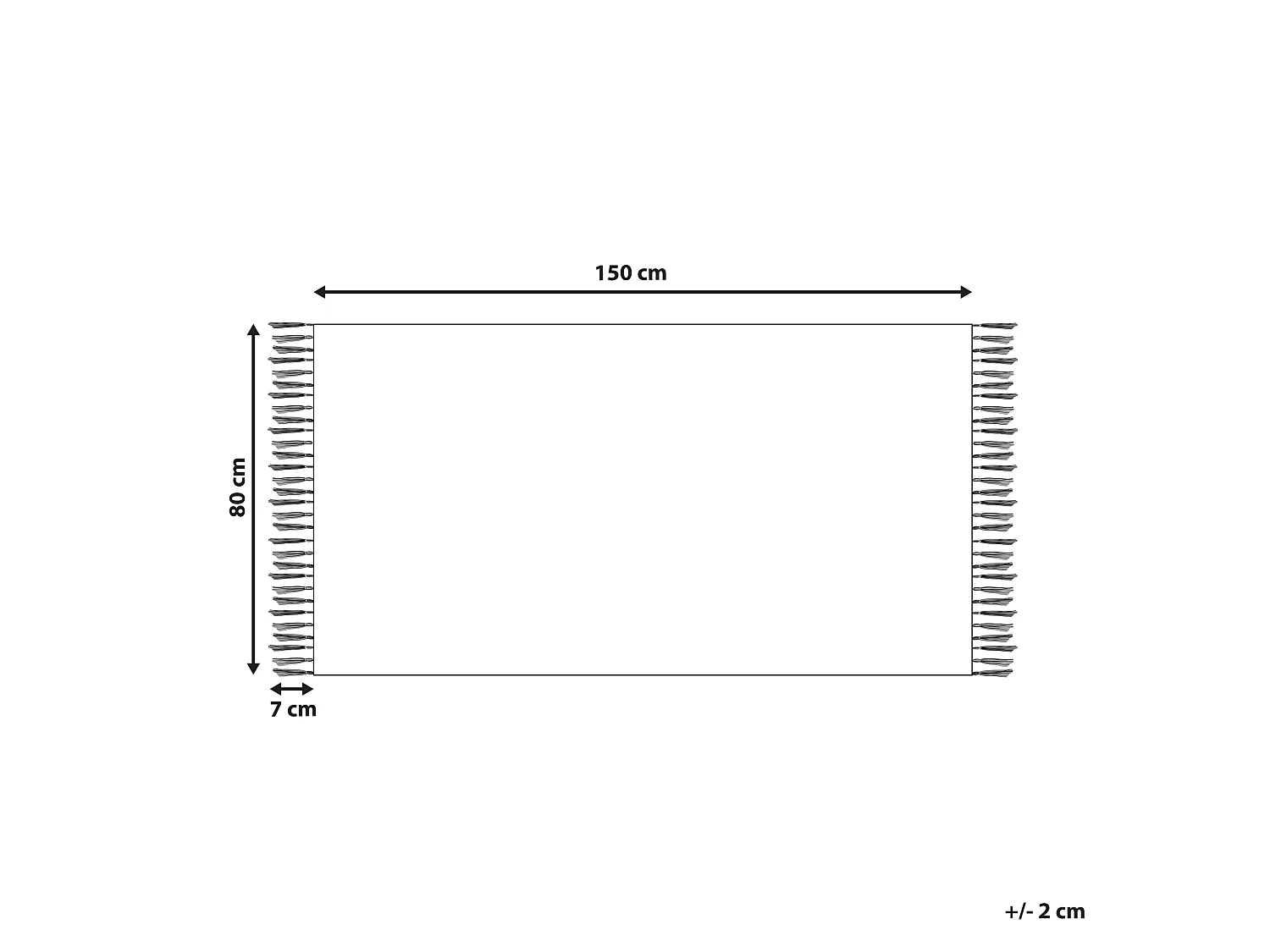 Vloerkleed kelim meerkleurig 80 x 150 cm PARAKAR