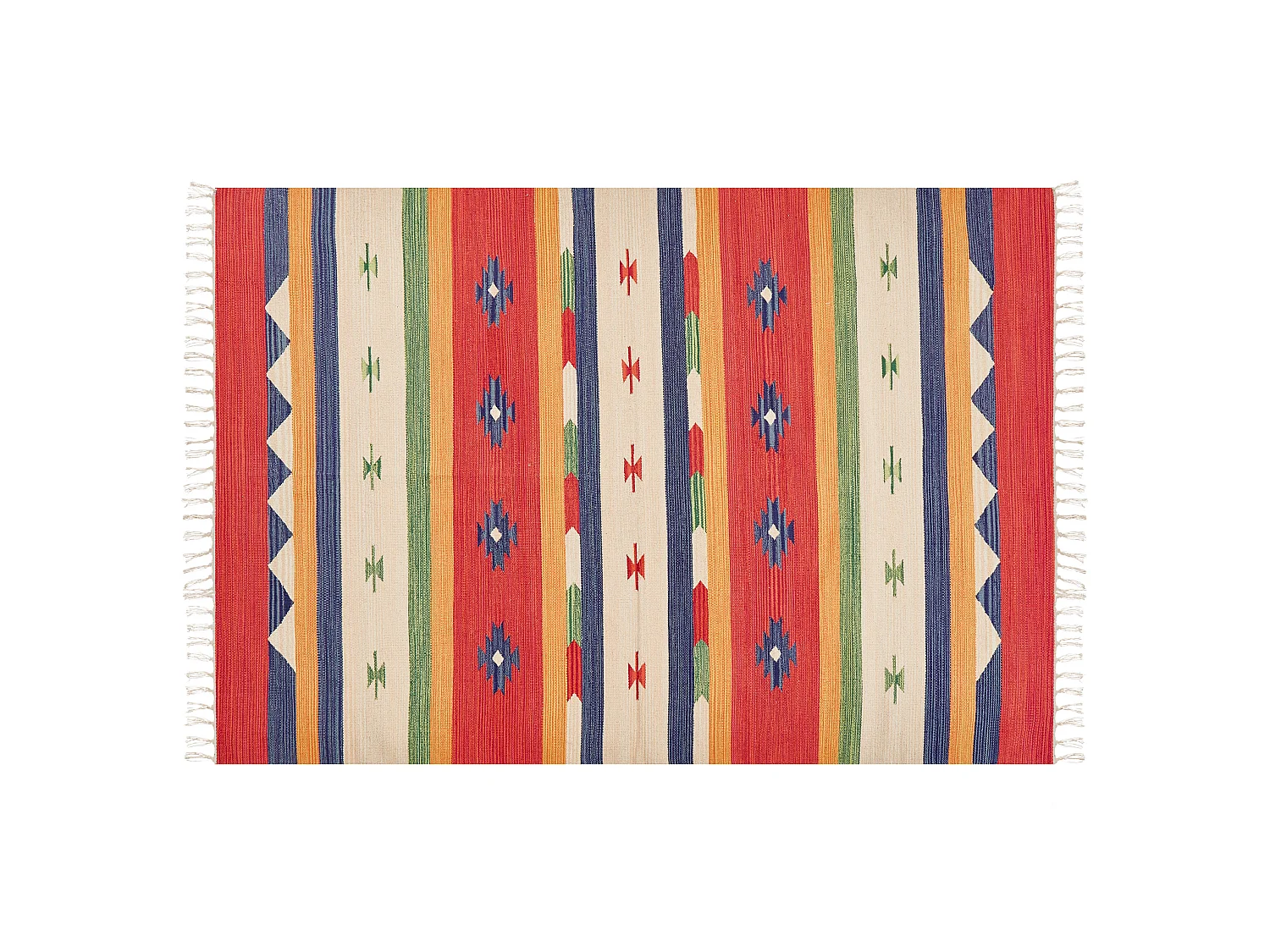 Dywan bawełniany kilim 140 x 200 cm wielokolorowy ALAPARS