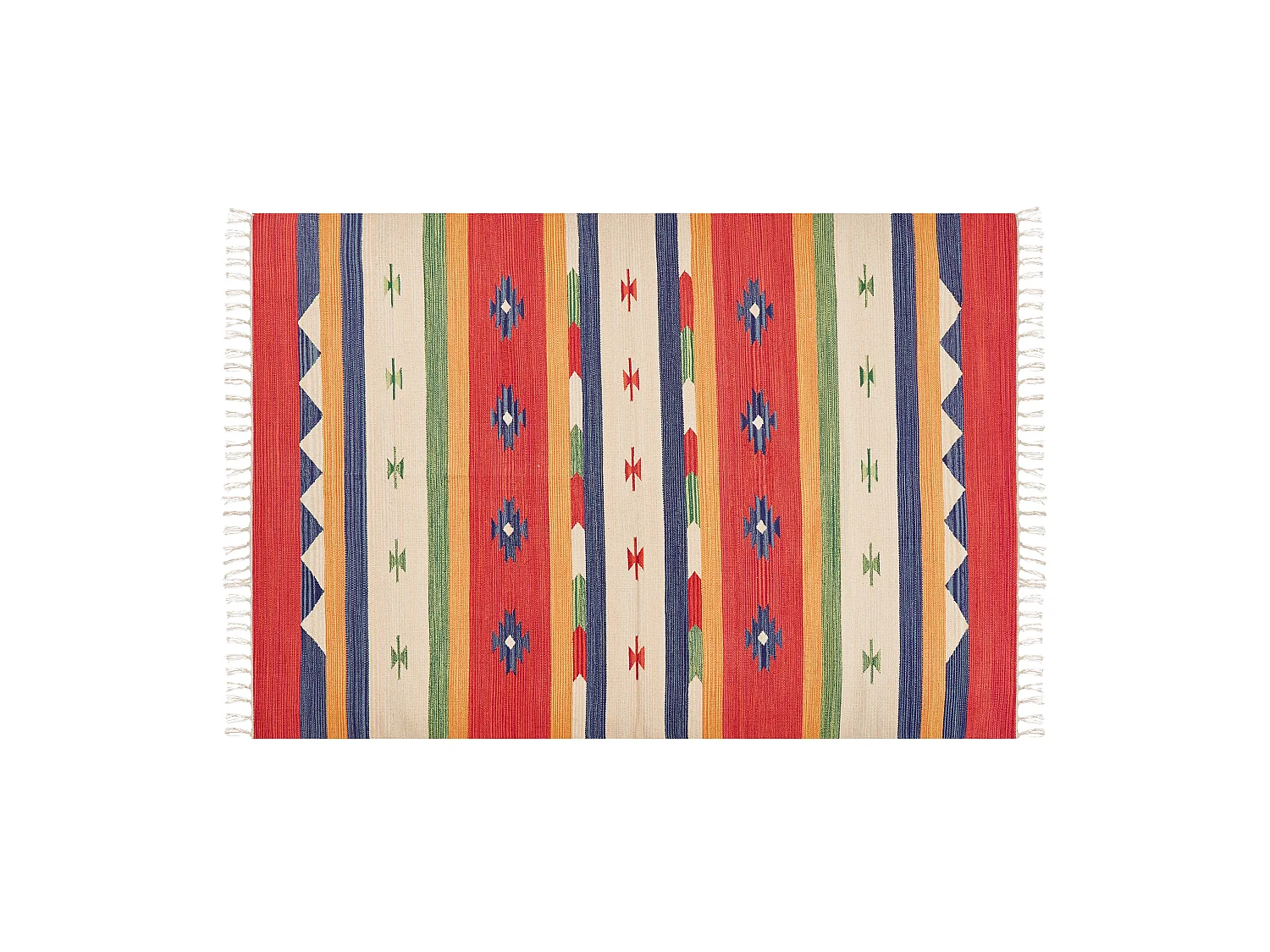 Tapis ALAPARS Multicolore 140 x 200 cm Coton Kilim