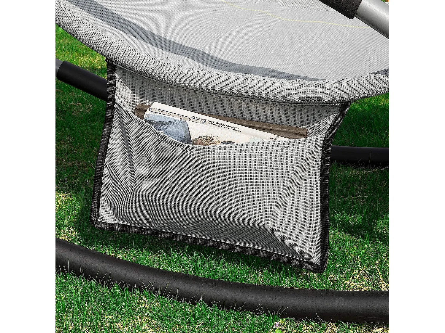 Gartenliegen OGS28-HGx2 62 x 86 x 158 cm Grau