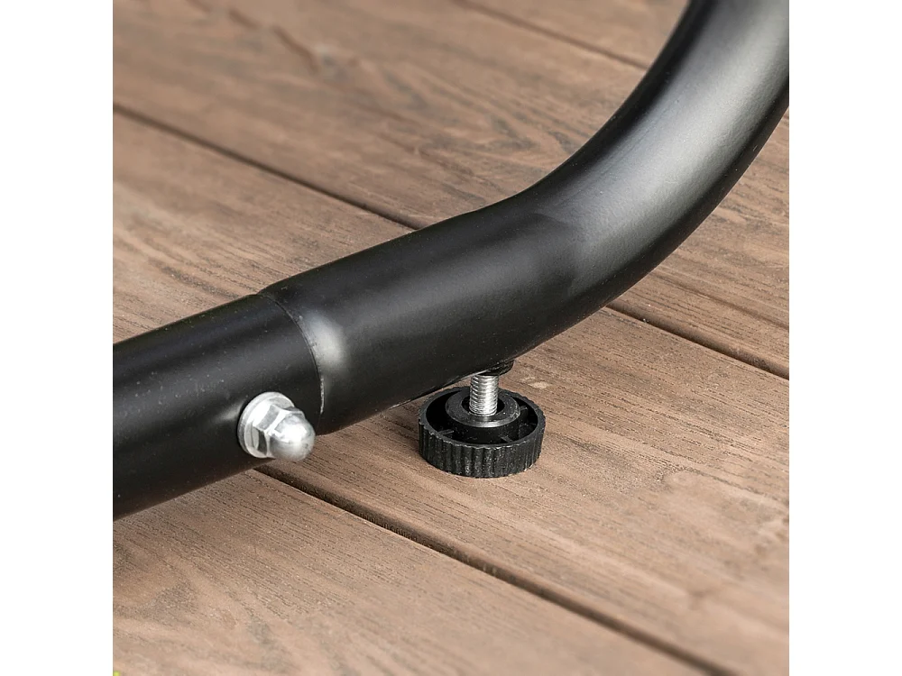 SoBuy Sedia a dondolo Altalena da giardino Dondolo panca da giardino con tenda da sole grigio capacità di carico 300 kg OGS58-HG