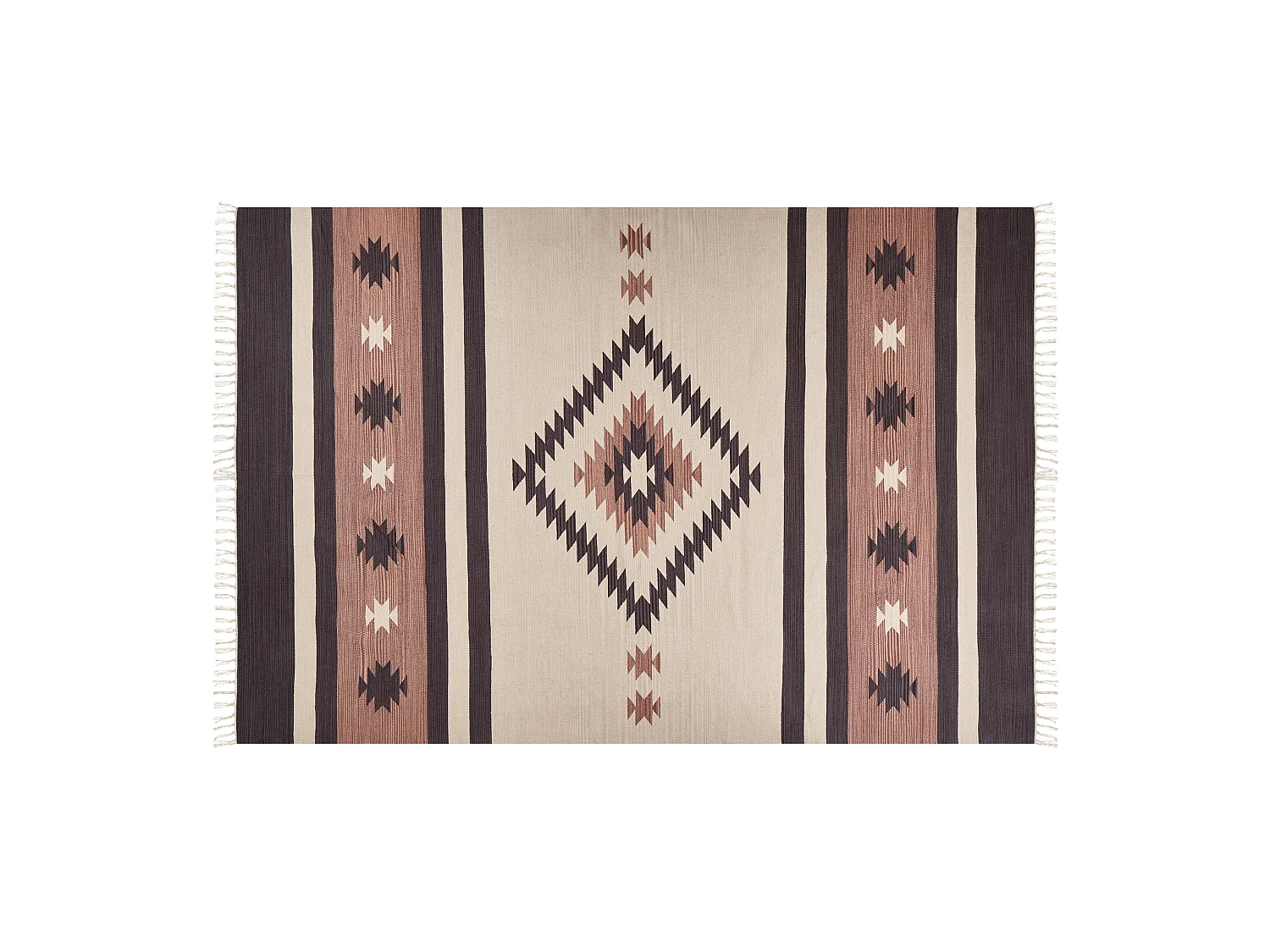 Vloerkleed kelim beige/bruin 200 x 300 cm ARAGATS