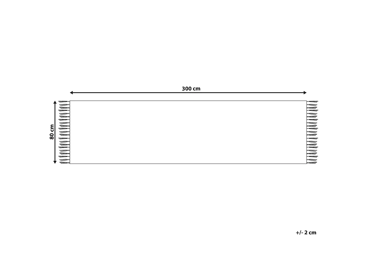Vloerkleed kelim beige/bruin 80 x 300 cm ARAGATS