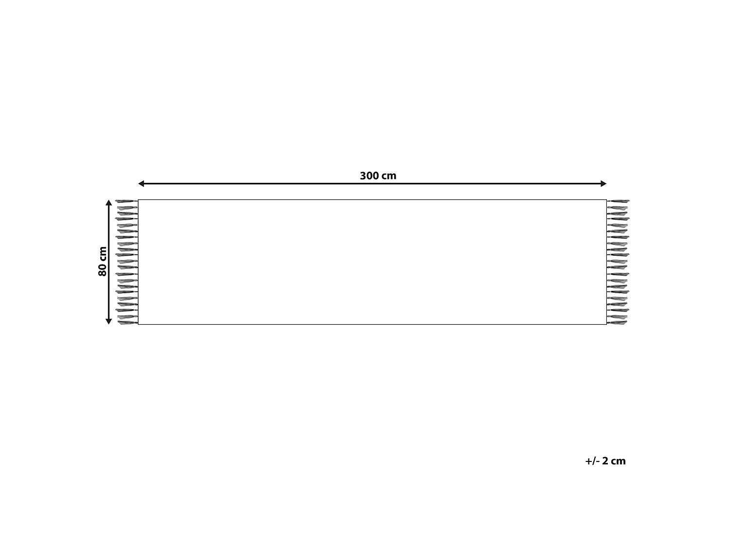Tappeto kilim cotone beige e marrone 80 x 300 cm ARAGATS