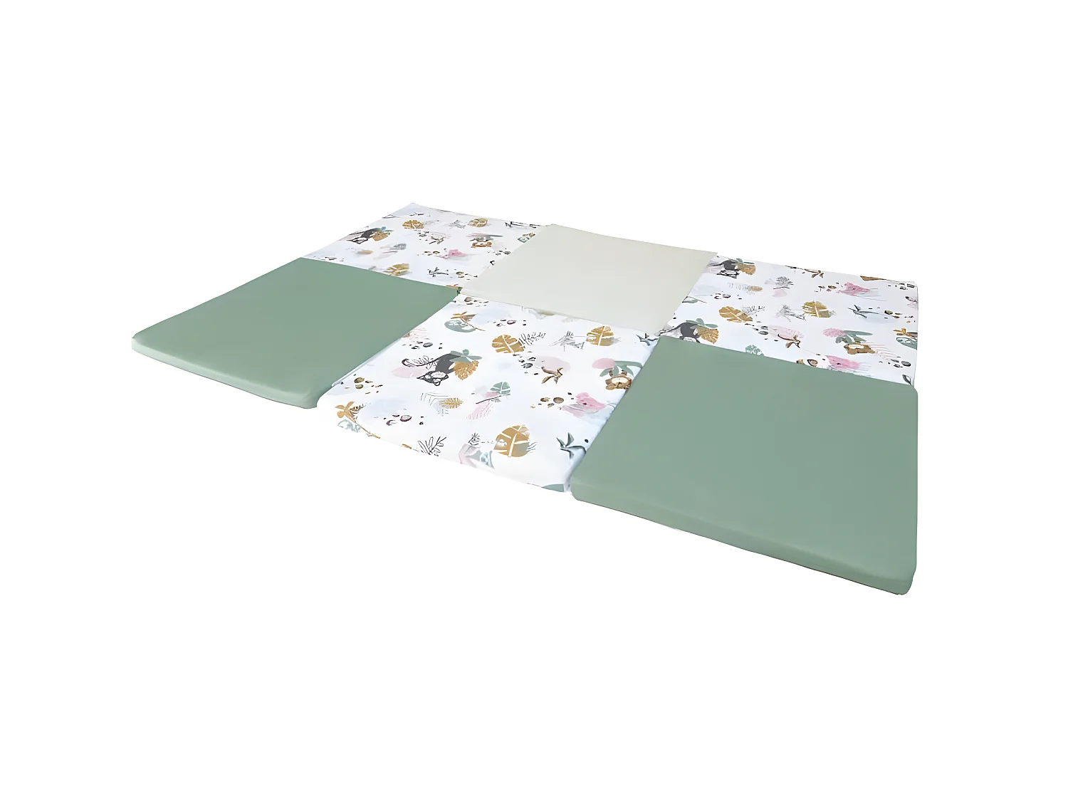 TINEO Maxi Tapis Malin Jungle Buddies 5 en 1 - Evolutif - Dehoussable - 180x200 cm - Nouvelle collection